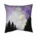 Fondo 26 x 26 in. Purple Starry Sky-Double Sided Print Indoor Pillow FO2779299